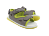 Picture of Bobux Kid+ Surf Sandal - Charcoal/ Lime