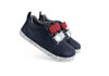 Picture of Bobux Kids+ Grass Court Switch - Navy With Red + Sliver Metallic