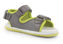 Picture of Bobux Kid+ Surf Sandal - Charcoal/ Lime